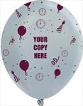 11WRP-FAS 11 Fashion Opaque Wrap Latex Balloons with custom imprint
